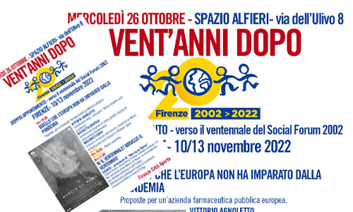 SociaForum-2002, ventennale ventennio